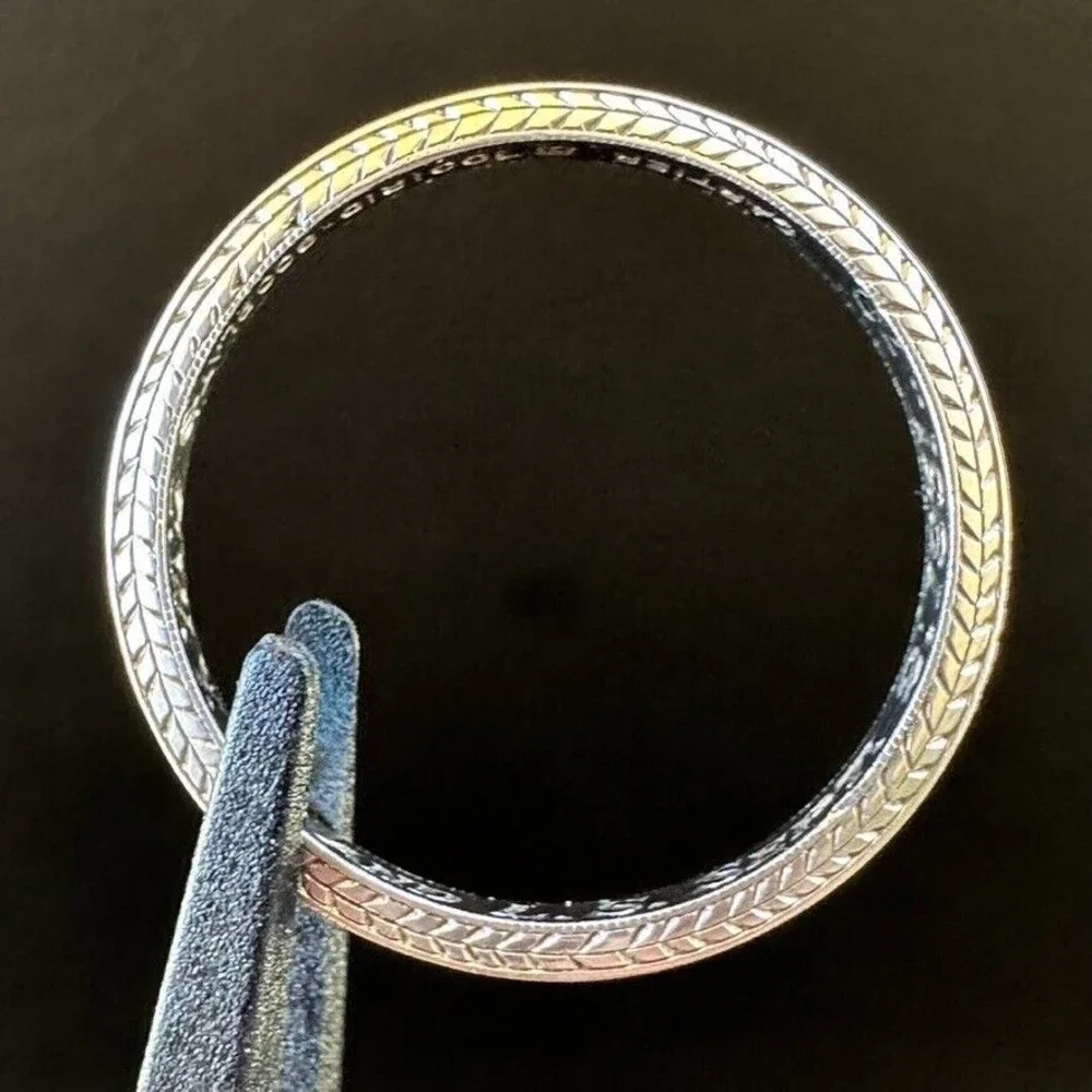 Circa 1930s CARTIER Platinum Wedding Ring Band Etched Engraved Art Deco Sz 5.25 - Picture 10 of 14